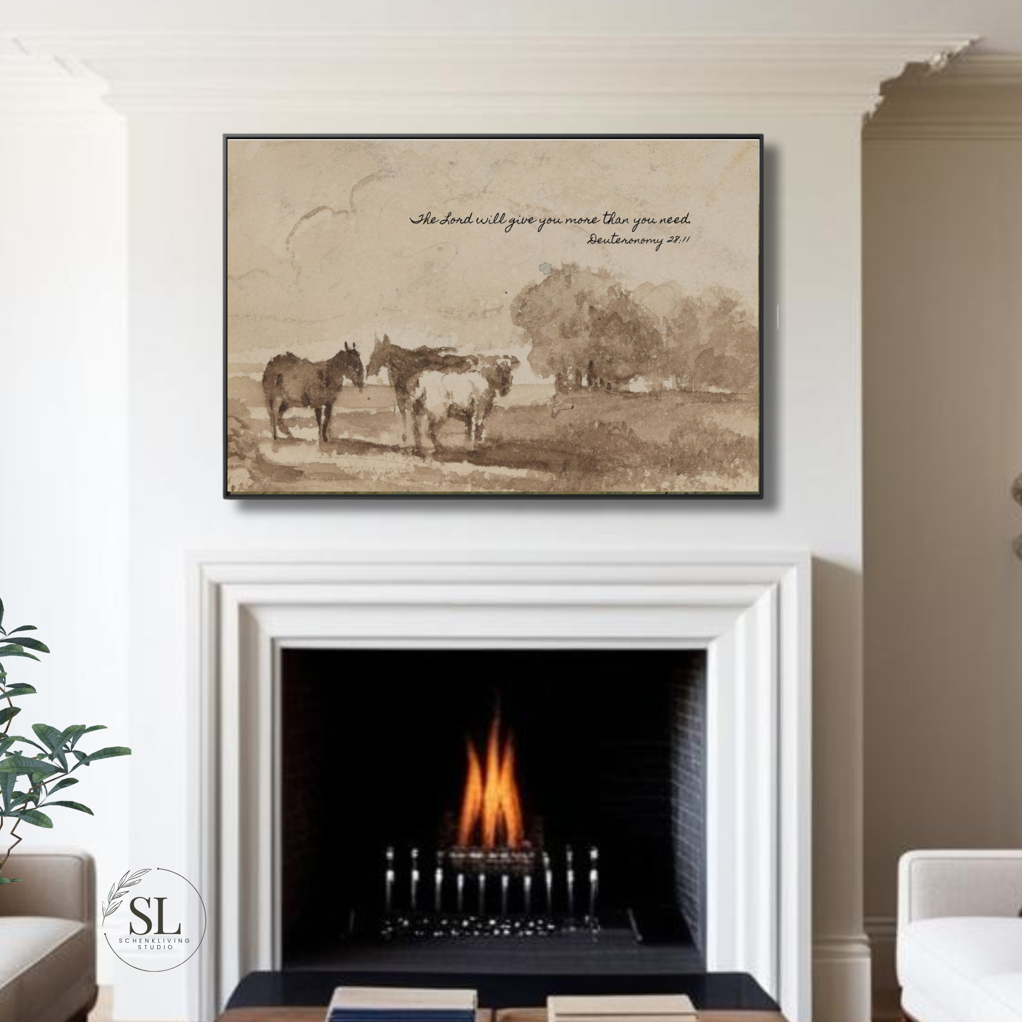 Vintage Landscape Print with Inspirational Scripture  

 #LTKstyletip #LTKfamily #LTKgiftguide