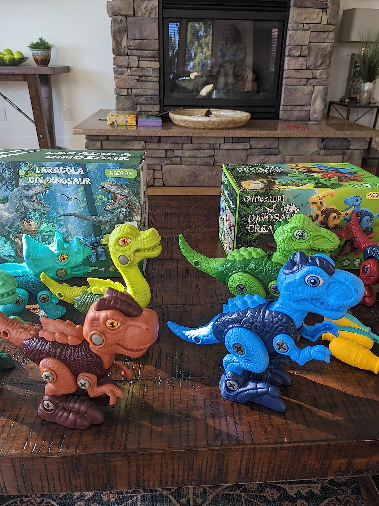 Dinosaur Toys for 3, 4, 5, 6, 7 Year Old Boys, Take Apart Toys with Electric Drill for Kids, STEM... | Amazon (US)