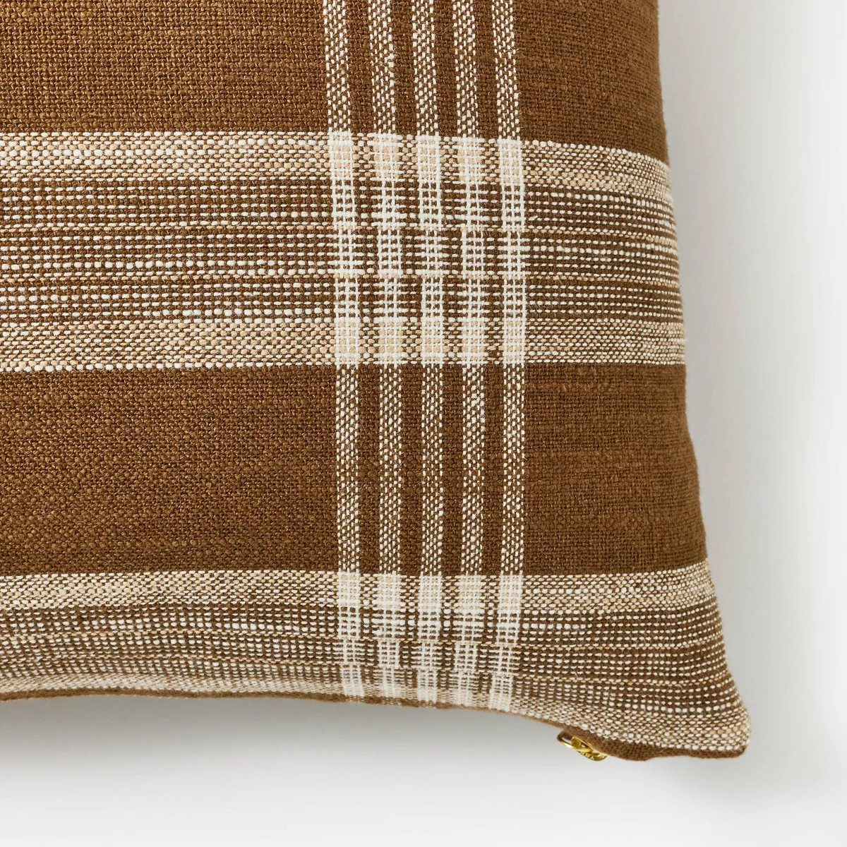 Woven Plaid Square Throw Pillow with Zipper Pull - Threshold™ designed with Studio McGee | Target