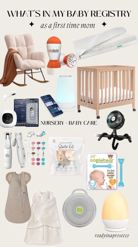 my baby registry as a first time mom. Nursery & baby care items. Crib, mattress, portable fan, portable sound machine, sleep sacks, rocking chair. 

#LTKhome #LTKbaby #LTKFind