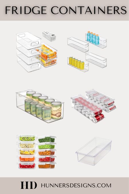 Round up of fridge bins and containers that help you organize your refrigerator to your needs! #organization #fridgebins #fridgecontainers

#LTKhome #LTKunder100 #LTKunder50