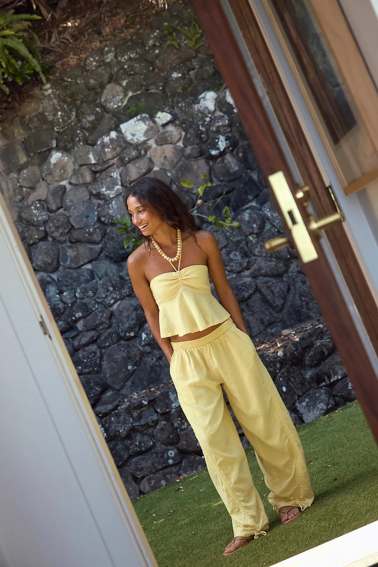 Lunasol Cotton-Linen Pant Set | Free People (Global - UK&FR Excluded)