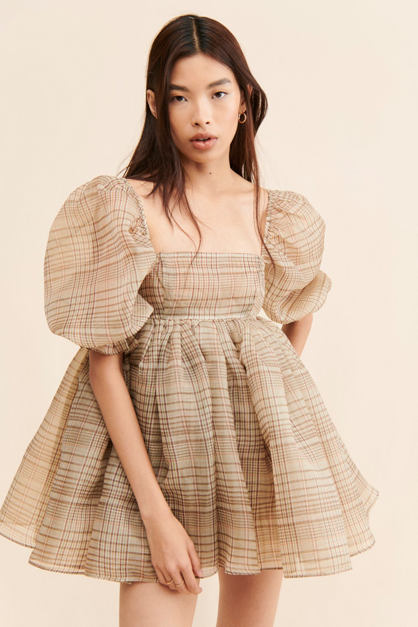The Plaid Puff Dress | Nuuly
