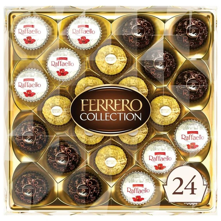 Ferrero Collection Premium Assorted Hazelnut Milk And Dark Chocolate And Coconut, 24 Count | Walmart (US)