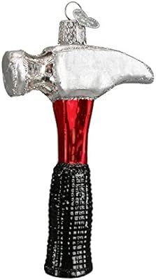 Old World Christmas Glass Blown Ornament with S-Hook and Gift Box, Tool Collection (Claw Hammer) | Amazon (US)