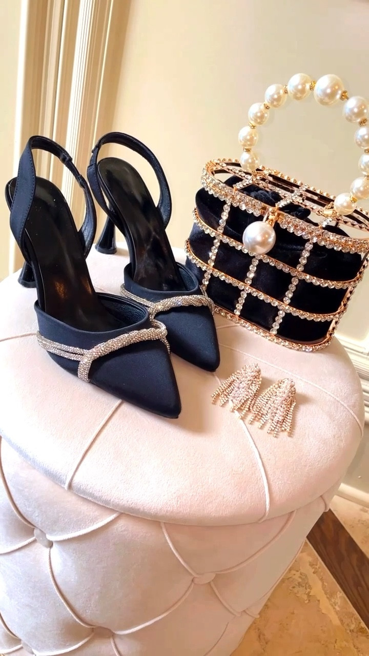 As glam as it gets! My favorite party combo ✨✨✨ this Pearl & rhinestone bag is the most perfect dupe for the Rosantica designer bag & is under 50$!!! 

#LTKFind #LTKstyletip #LTKunder50