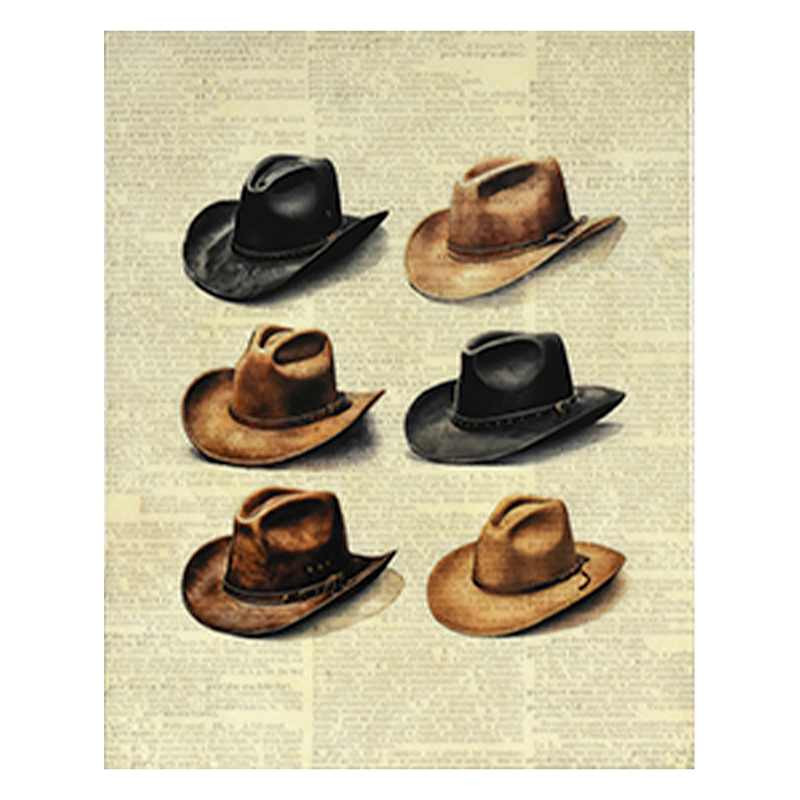 Cowboy Hats Wall Art, 16x20 | At Home