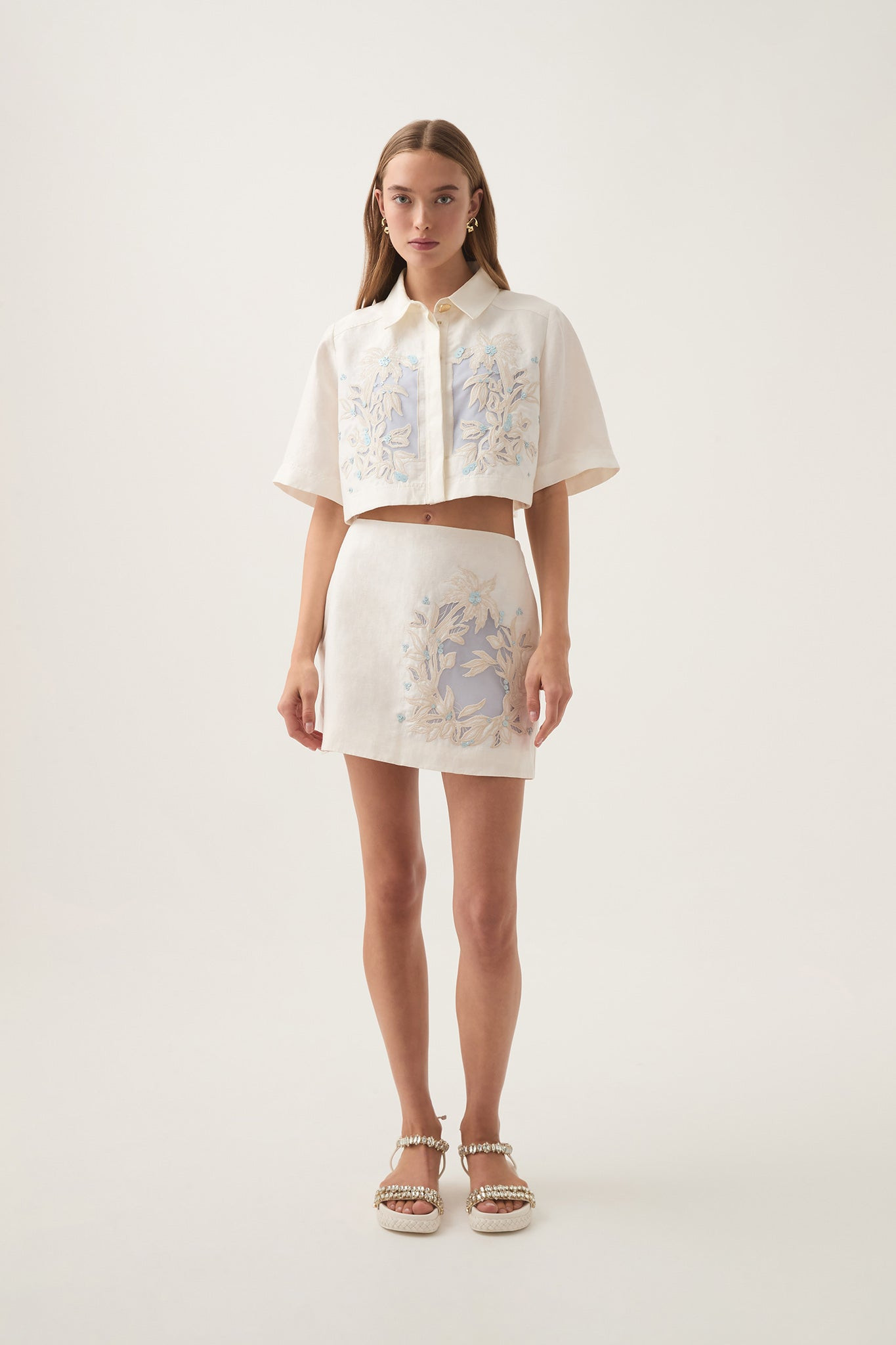 Mirrors Embroidered Mini Skirt | aje. (Australia and New Zealand)