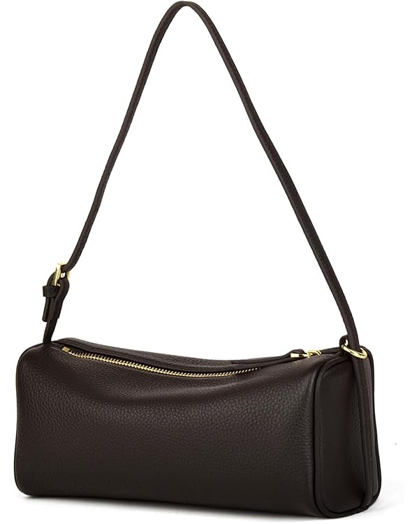 Premium Full Grained Leather Hobo Purses for Women, Barrel Bag and Crossbody Bags with Adjustable... | Amazon (UK)