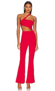 superdown Emilie Cut Out Jumpsuit in Red from Revolve.com | Revolve Clothing (Global)