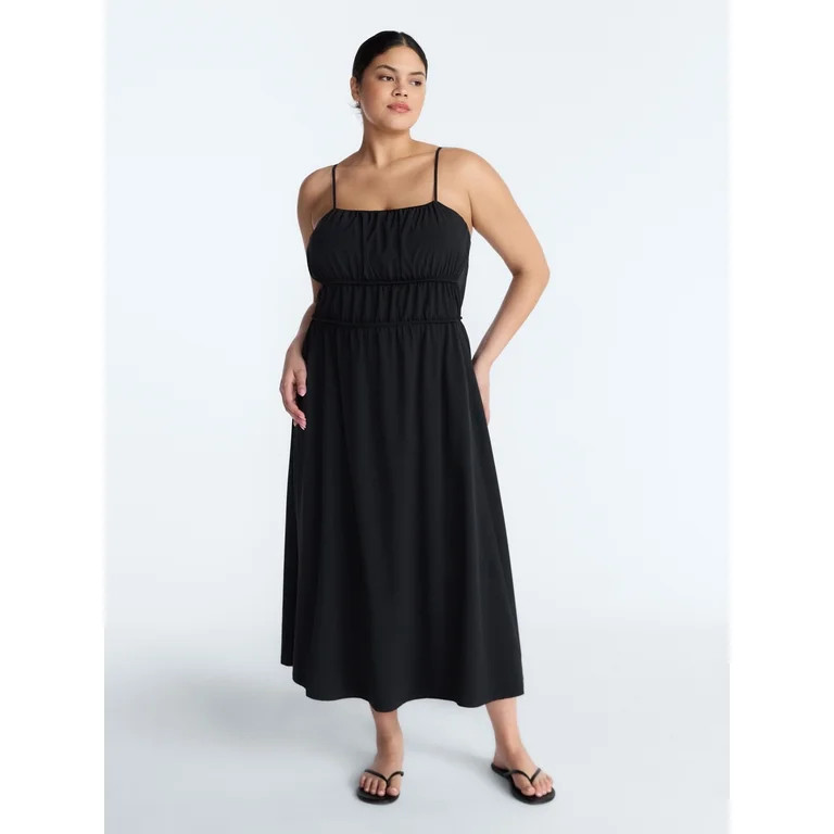 Avia Women's and Women's Plus FeatherStretch Sleeveless Maxi Dress, Sizes XS-4X | Walmart (US)