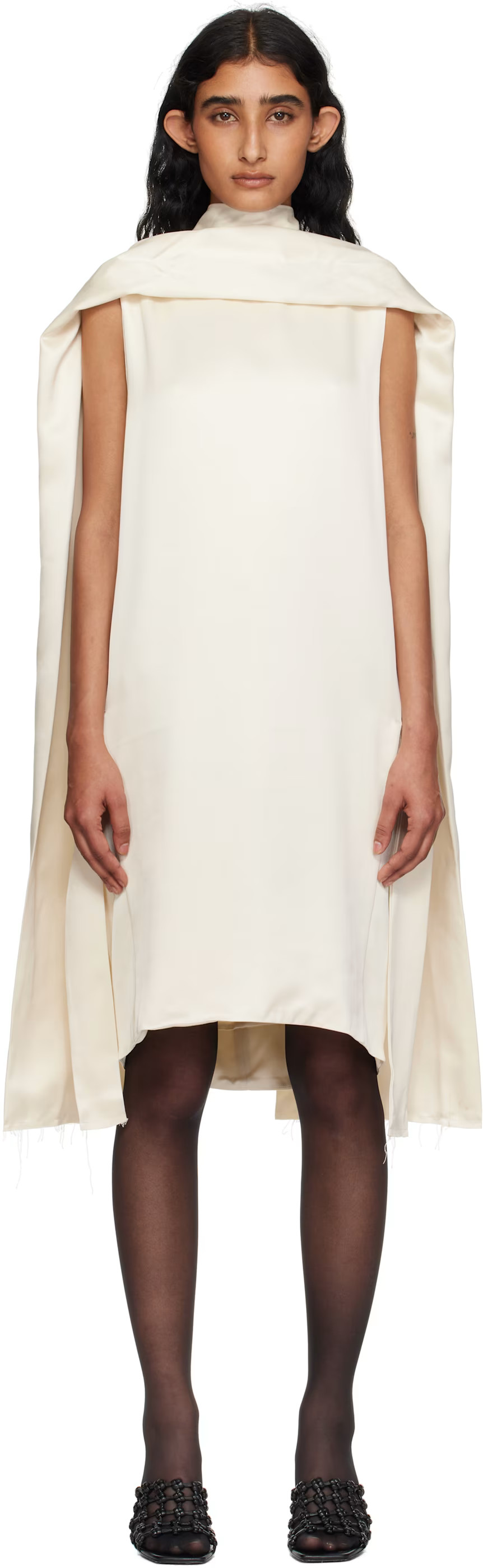 Off-White Cocoon Scarf Minidress | SSENSE