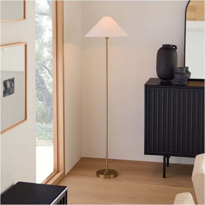 Beatrix Floor Lamp (61") - Linen Shade | West Elm (US)