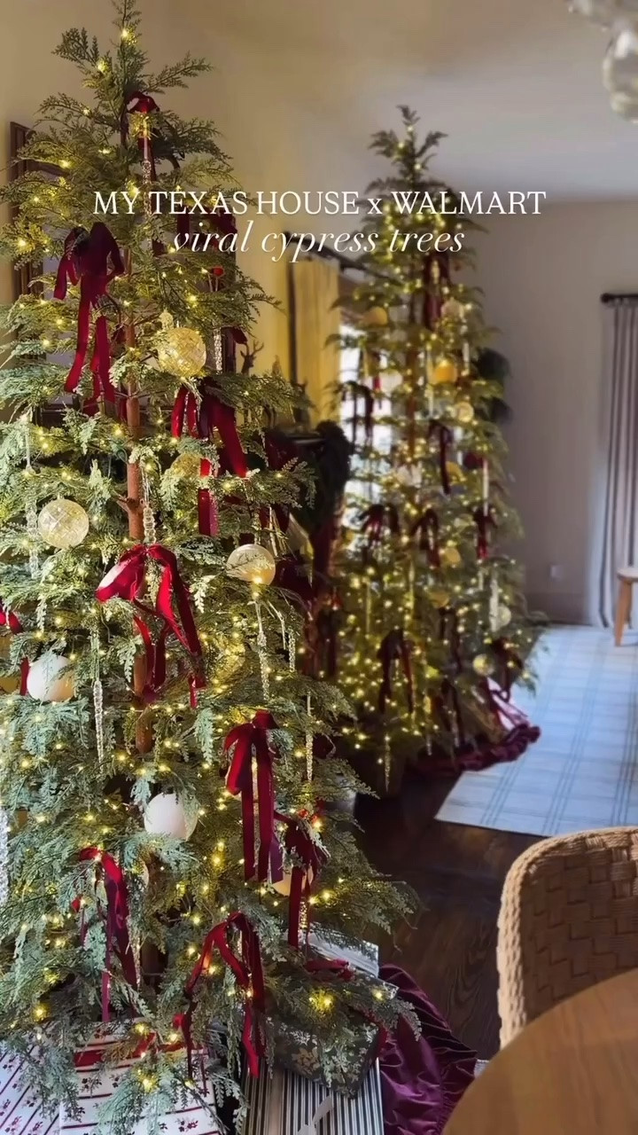 Our viral cypress trees are back this year!! Shop all of our trees and the rest of our holiday collection now online and in select Walmart stores!