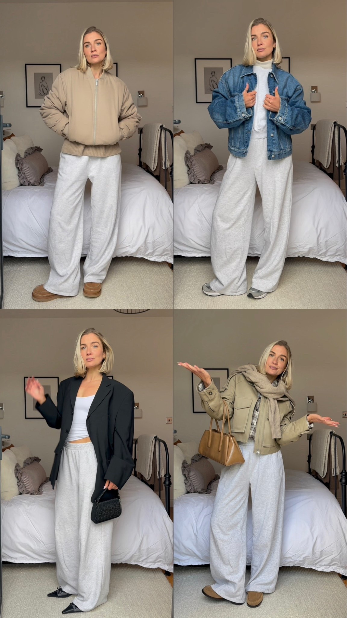 Grey wide leg joggers 
Grey sweatpants 

#LTKworkwear #LTKstyletip #LTKuk