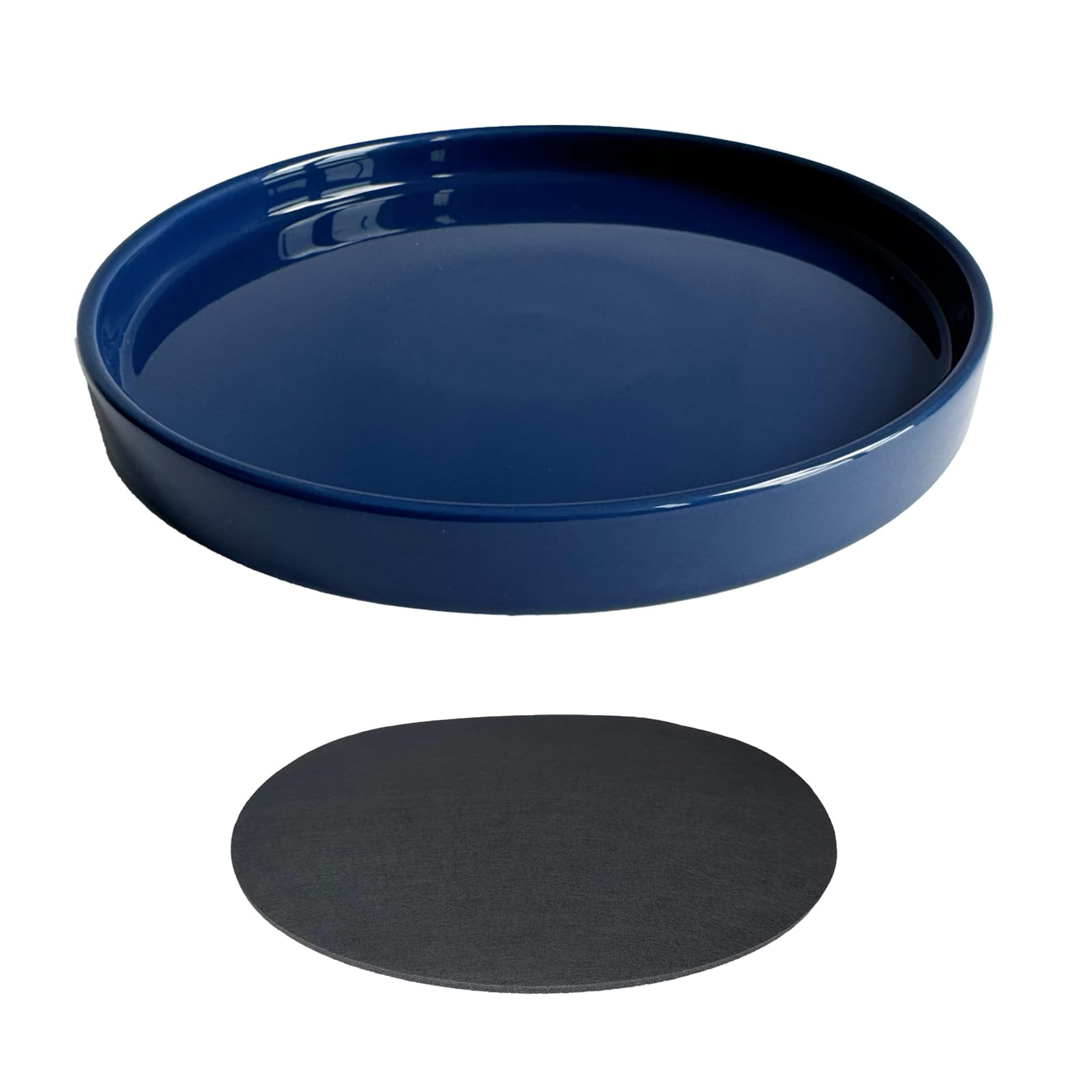 Yukfona Ceramic Plant Saucer Pot Tray 12 Inch, Planter Saucers 4 5 6 7 8 9 10 11 12 Inch for Indo... | Amazon (US)