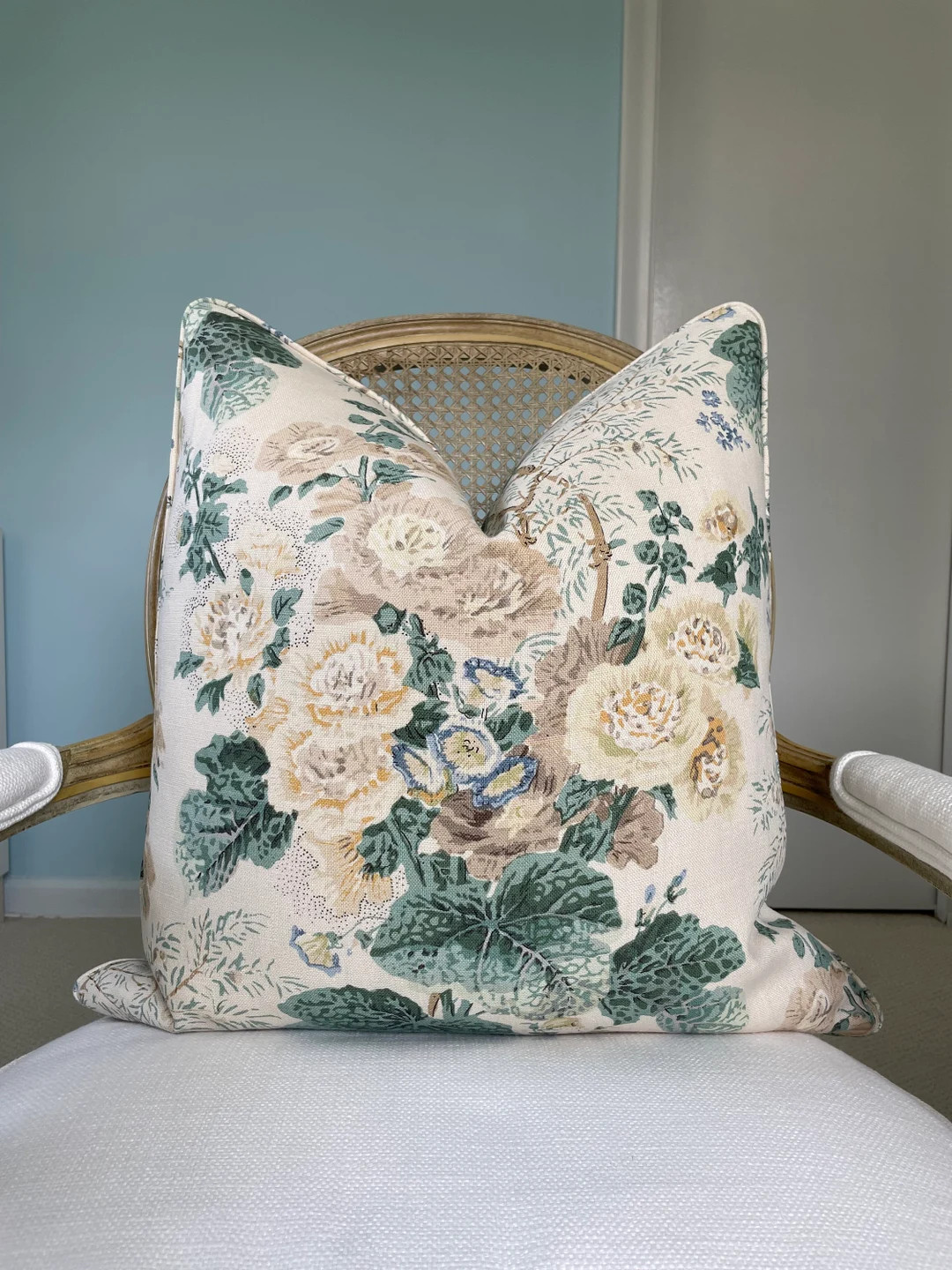 Lee Jofa "Althea" in citron linen one or both sides high end pillow cover.  Decorative pillow cov... | Etsy (US)