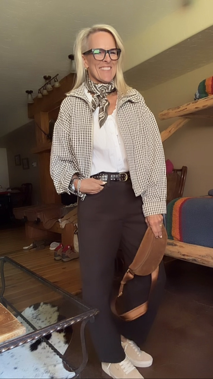 Day in big sky Montana today 
Size up 1/2 in sneakers 
@Target @Quince ￼

#LTKdayinmylife #LTKootd #LTKOver40