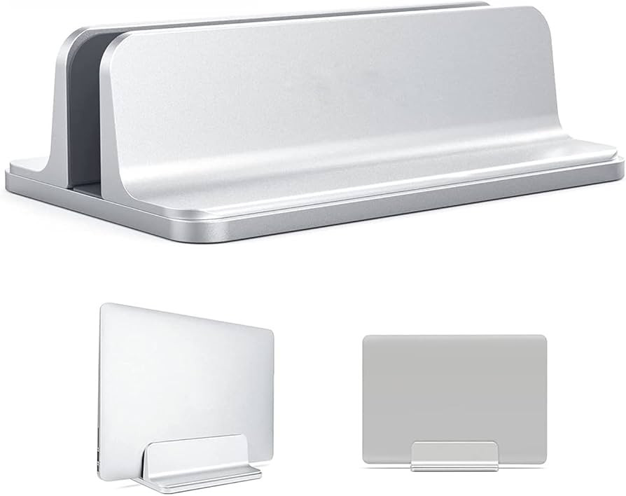 Oranlife Vertical Laptop Stand Holder, Vertical Desktop Holder with Adjustable Dock Size, Laptops... | Amazon (UK)