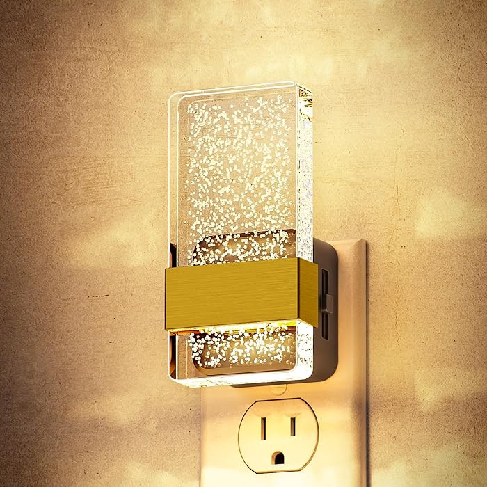 DORESshop LED Night Lights Plug Into Wall, 0-100LM Dimmable Nightlight, Bubble Decorative Night L... | Amazon (US)