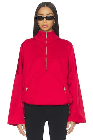 EAVES Silje Half Zip Parka in Urban Red from Revolve.com | Revolve Clothing (Global)