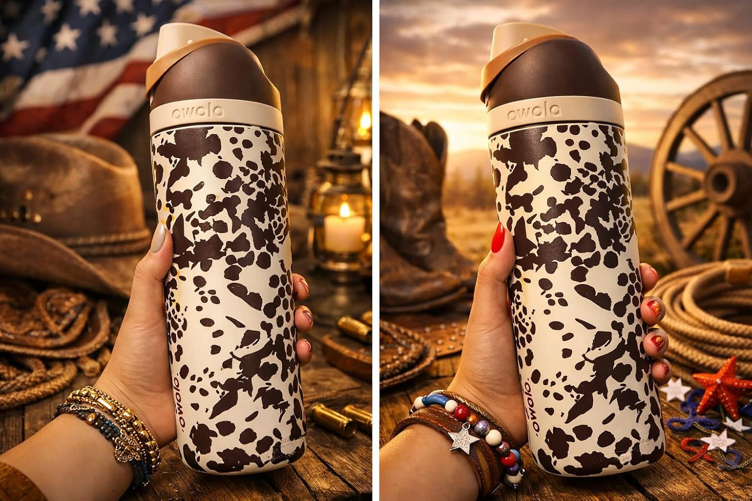 Owala 24fl oz Stainless Steel Special Edition FreeSip Water Bottle - Cowgirl Core | Amazon (US)