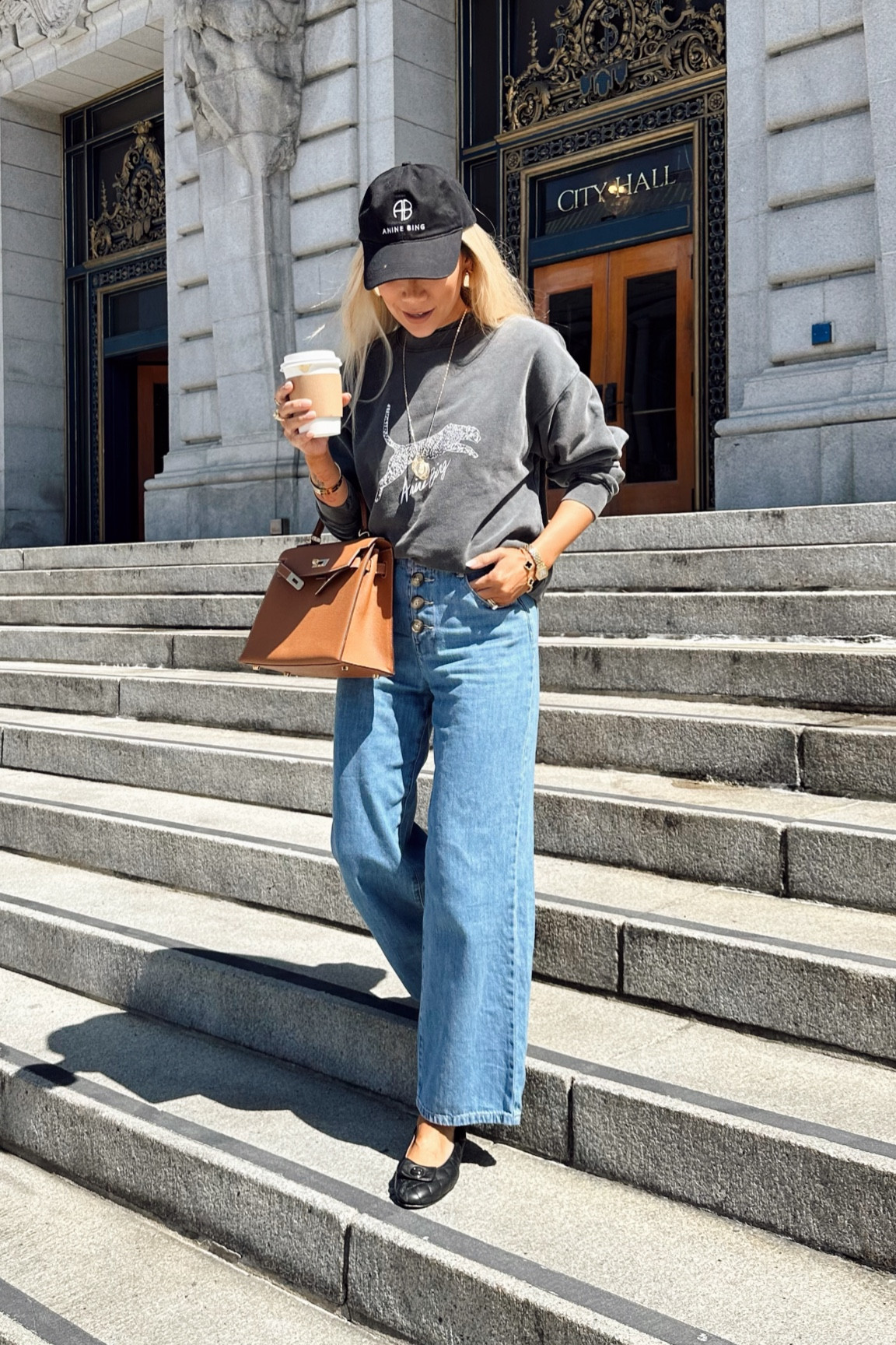 アニービン SPENCER SWEATSHIRT SPOTTED スウェット Washed Black Spencer Sweatshirt Spotted Leopard | Anine Bing