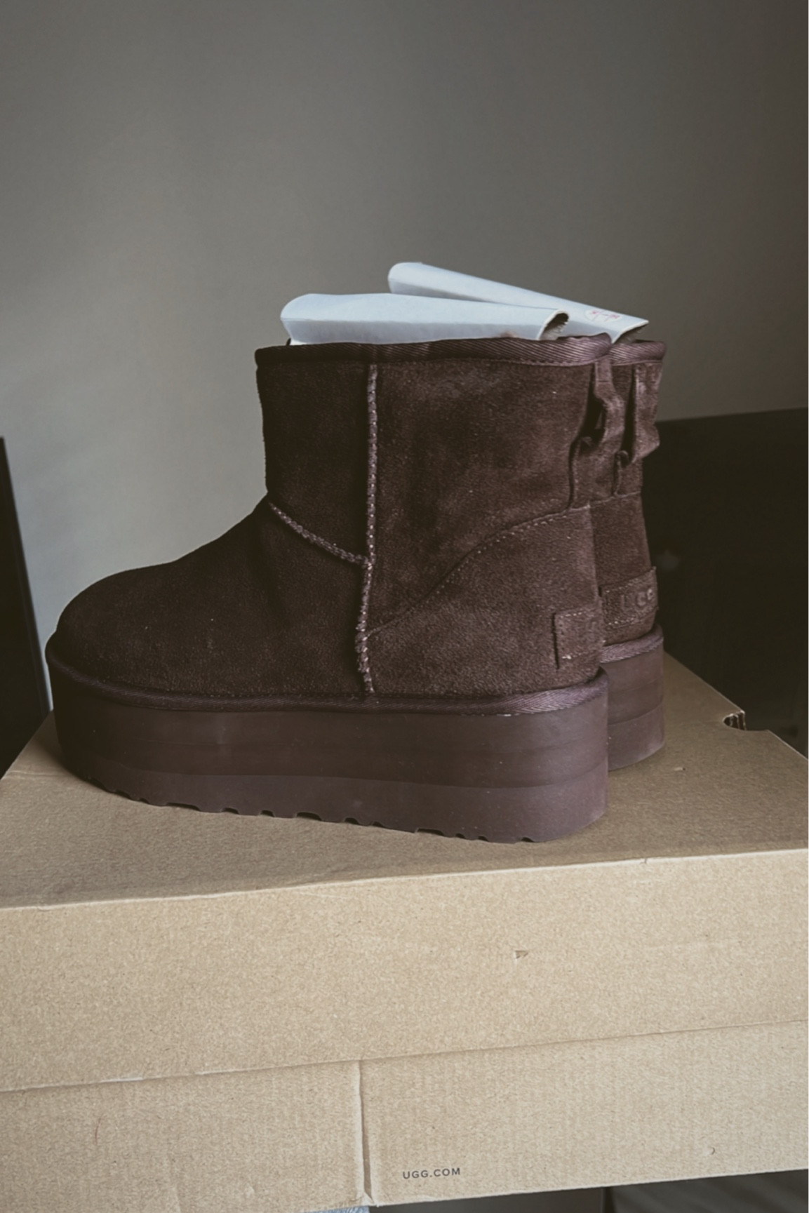 Burnt Cedar Mini Platform Uggs