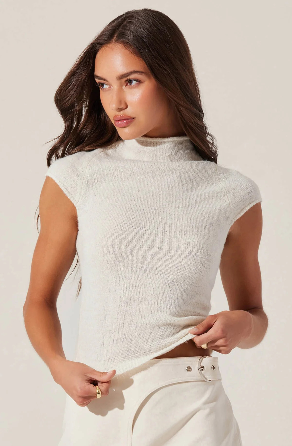 Ileane Mock Neck Sweater Top | ASTR The Label (US)