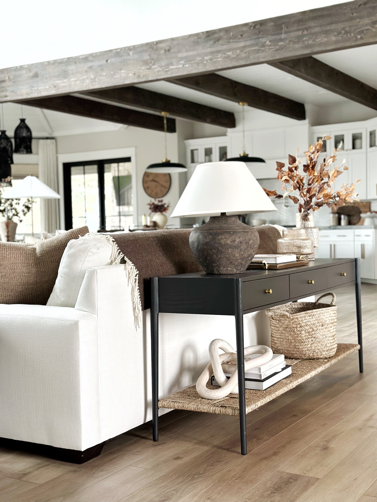 Living room console table. I love this table in our space. Perfect blend of neutral vibes but bold style! 

Fall home decor 
Neutral home 
Console table
Sofa table 
Lamps

#LTKstyletip #LTKfindsunder50 #LTKhome