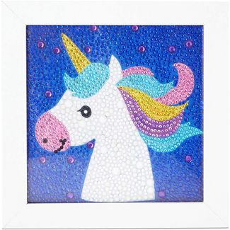 Bright Creations Unicorn Art 5D Diamond Painting Kit with Frame and Rhinestone Crystal Dots, Kids... | Target