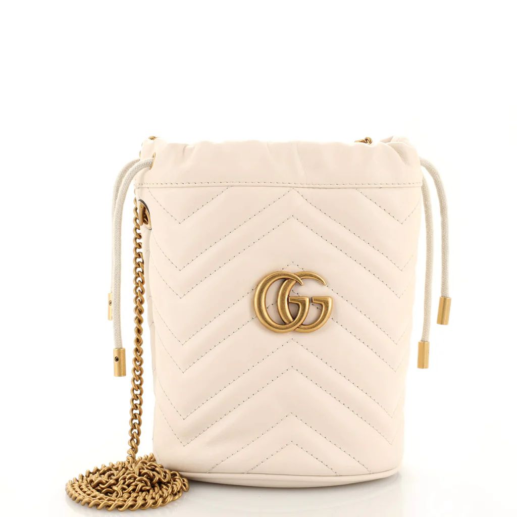 GG Marmont Bucket Bag Matelasse Leather Mini | Rebag