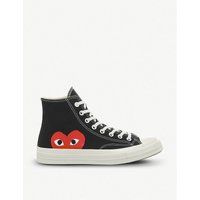 Comme des Garçons PLAY x Converse canvas high-top trainers | Selfridges