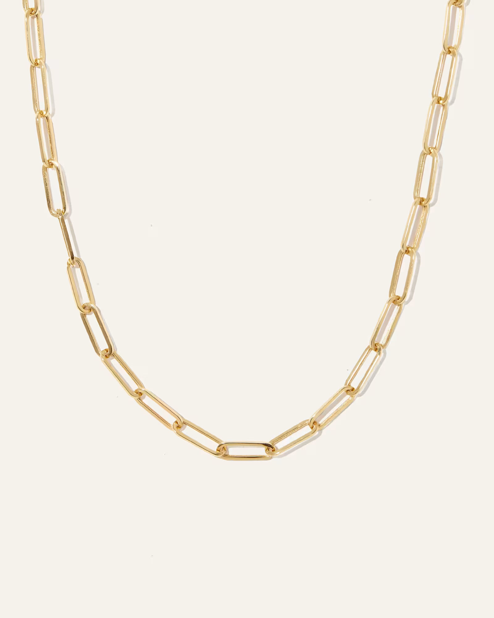 14K Gold Large Paperclip Chain Necklace in Yellow Gold | Quince