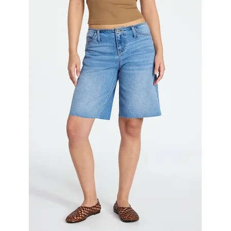 No Boundaries No Waist Baggy Jorts, Women's XXS-XXL | Walmart (US)