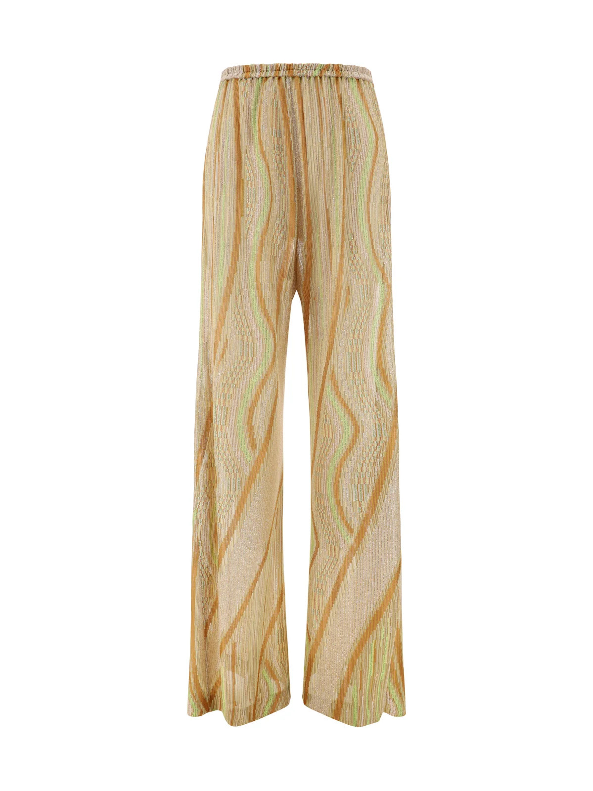 Forte Forte Flared Jersey Jacquard Lurex Pants | Cettire Global