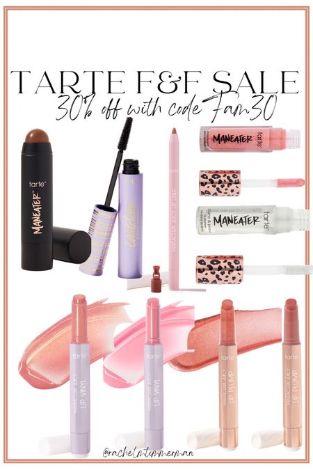 Tarte cosmetics is currently having their 30% off friends and family sale! A great time to stock up on favorites. Here are my go-to Tarte products! The lip products are my very favorite.

Tarte. LTK sale alert. LTK beauty. 