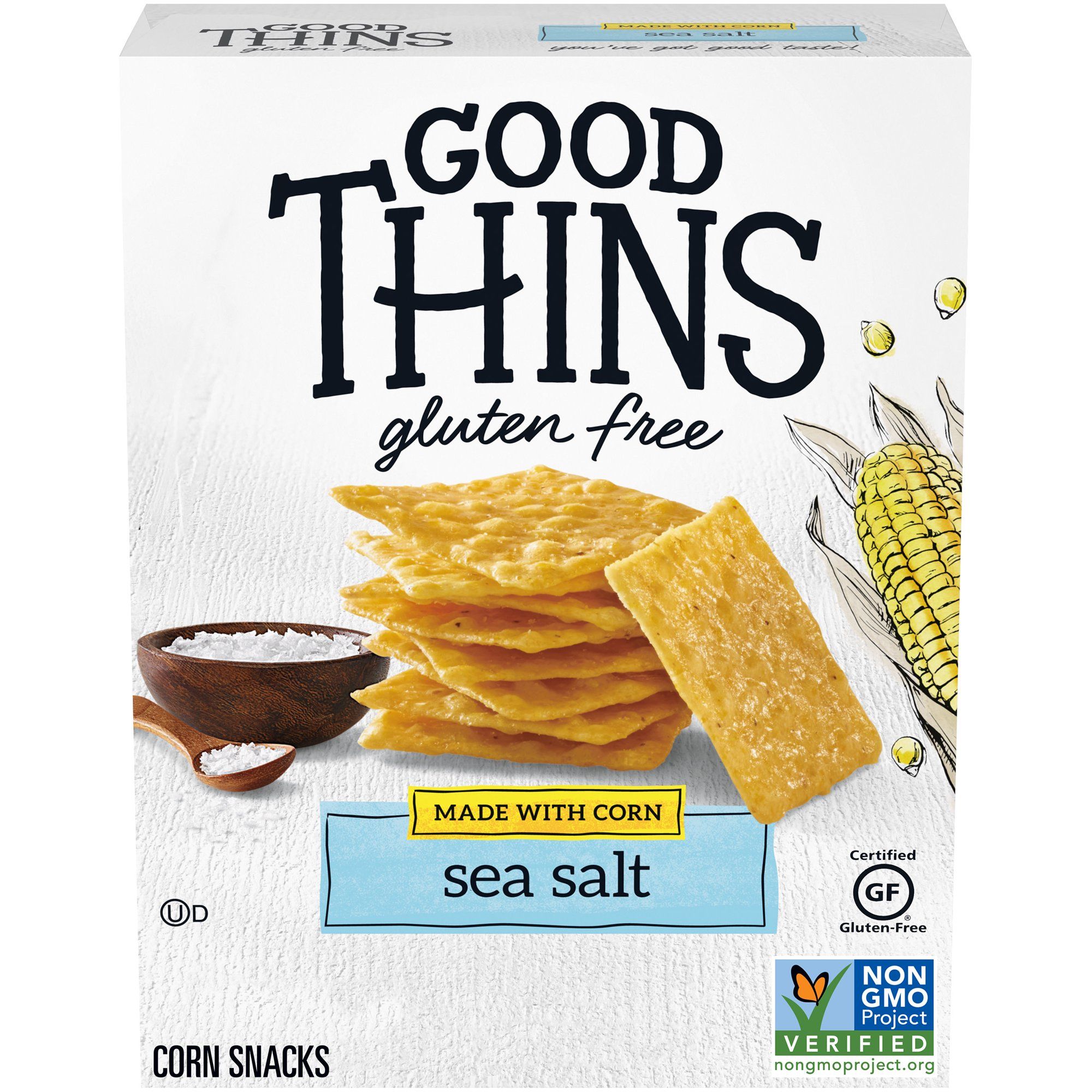 Good Thins Sea Salt Corn & Rice Snacks Gluten Free Crackers, 3.5 oz. | Walmart (US)