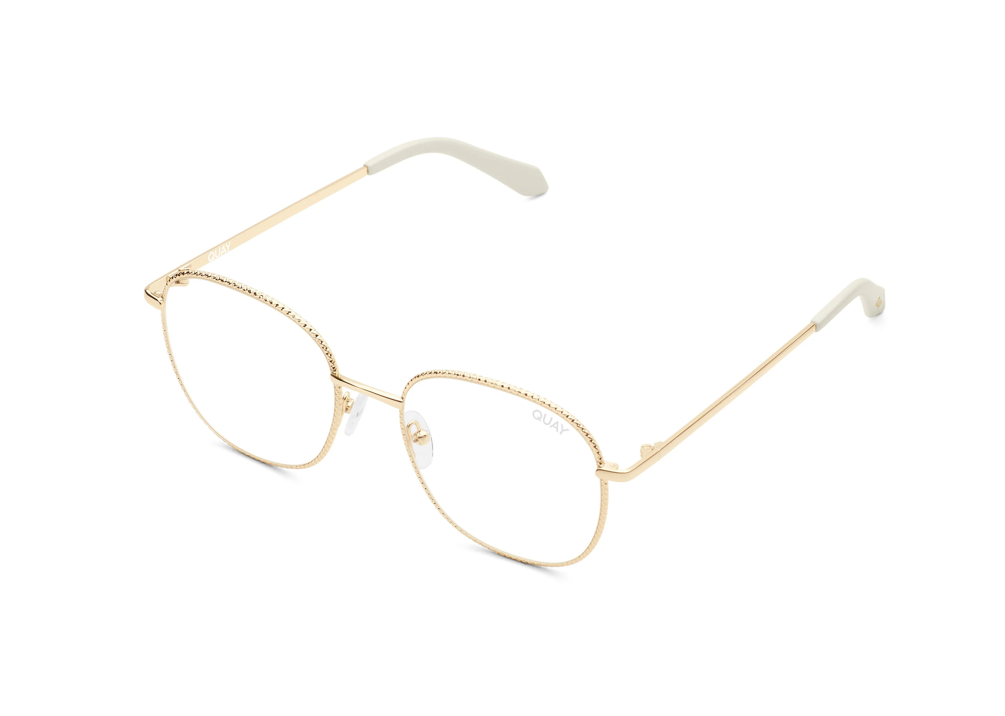 JEZABELL TEXTURE BLUE LIGHT - GOLD/CLEAR | Quay Australia