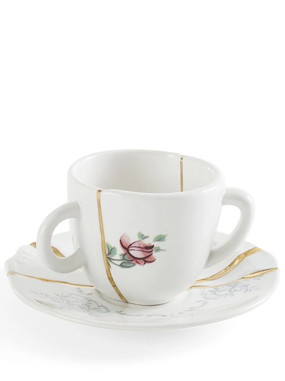 Seletti Kintsugi tea cup set - White | Farfetch Global