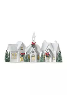 White Winter Snow Village Decor | Belk