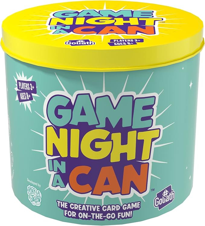 Goliath Game Night in a Can - Features 35 Hilarious and Creative Mini Games - Toss, Draw, Act, Pa... | Amazon (US)