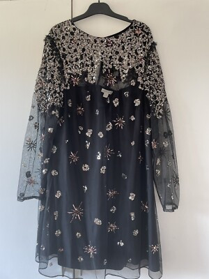 Monsoon Sequinned Dress Size 20 | eBay UK
