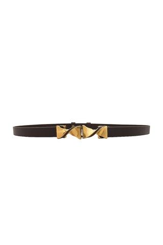 FRAME Simple Farfalle Belt in Chocolate from Revolve.com | Revolve Clothing (Global)