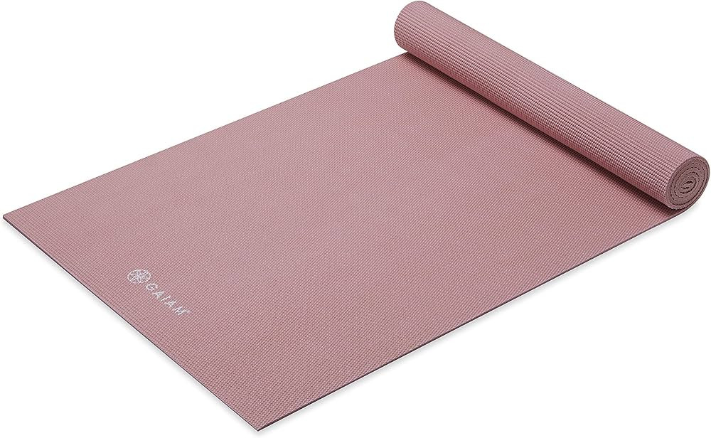Gaiam Solid Color Yoga Mat, Non Slip Exercise & Fitness Mat for All Types of Yoga, Pilates & Floo... | Amazon (US)