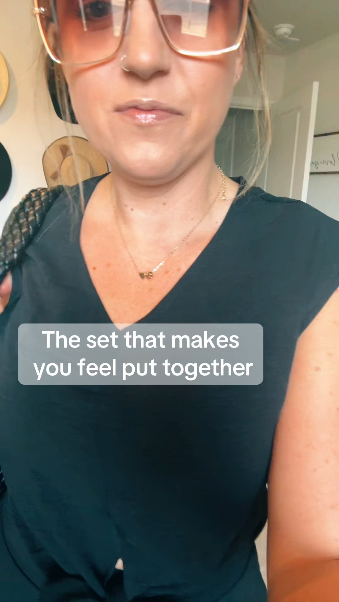 The perfect two piece set for spring and summer! Wearing a small. #twopieceset #springoutfit 

#LTKOver40 #LTKootd