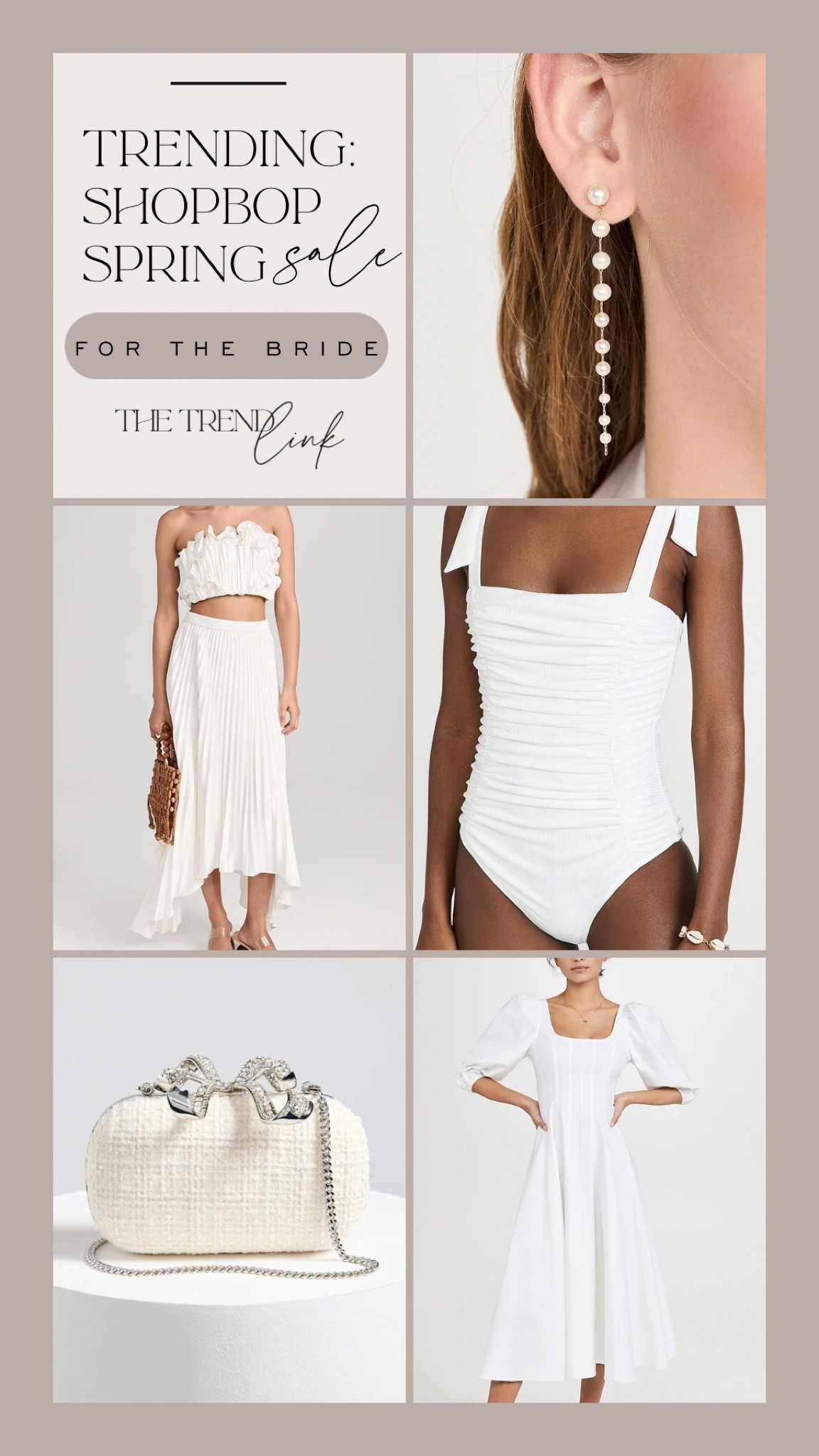 Are you shopping the #shopbop sale? Here’s my favorite #BRIDAL pics from the savings event. Don’t forget to use the code “STYLE”. #ltkxshopbop

#LTKstyletip #LTKsalealert