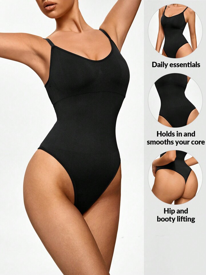 Solid Color Bodycon JumpsuitGBP£3.99-27% | SHEIN