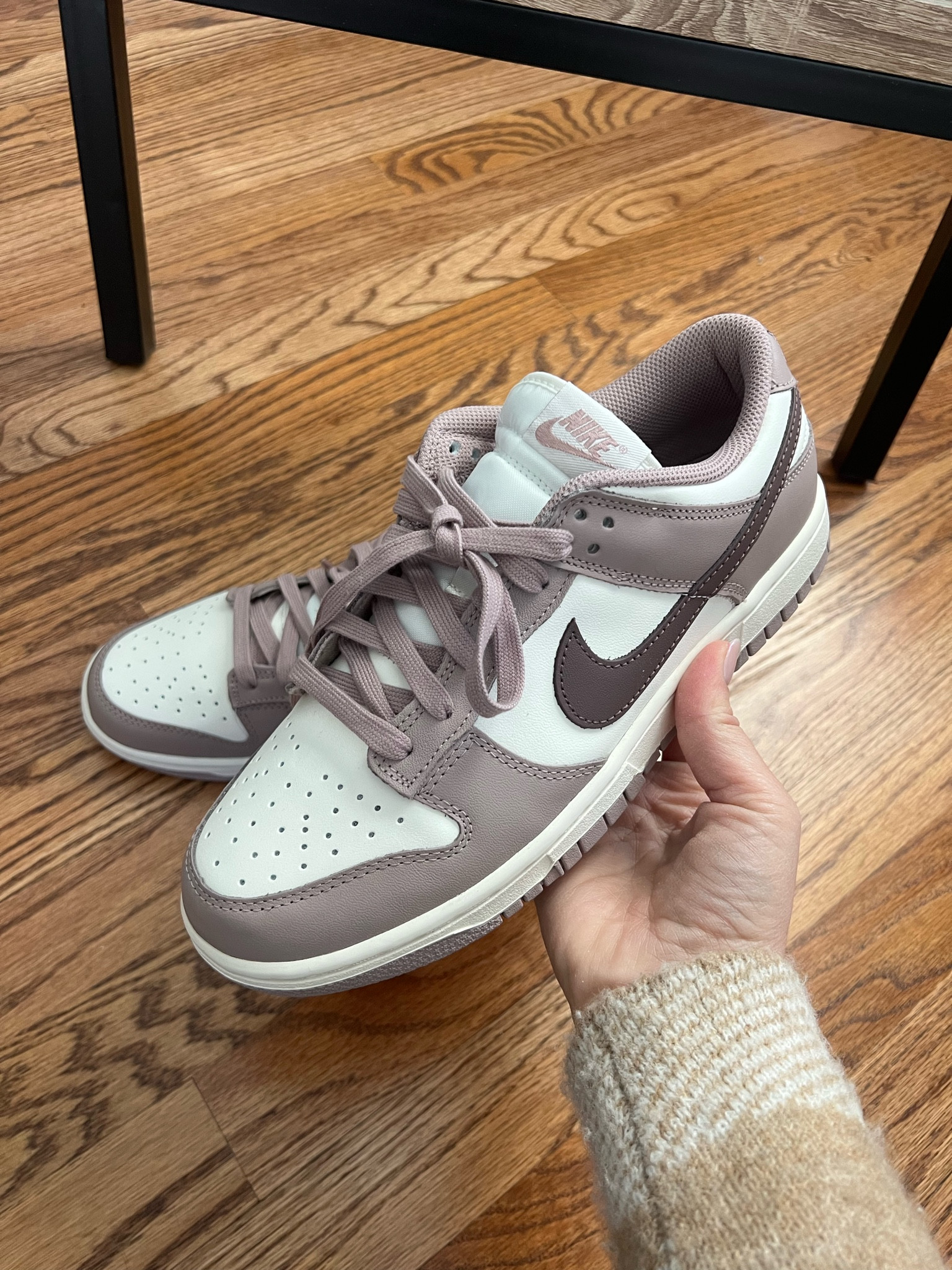 ‼️New dunk low color alert!!!‼️ love the two tone an that it’s neutral enough to wear with anything! *free shipping* 

Fit TTS. Don’t size up like with other Nikes! All sizes stocked but not for long!!! #nike #nikeshoes #womansshoes #womanssneakers #fashion #fashionsneakers 

#LTKGiftGuide #LTKFitness #LTKActive