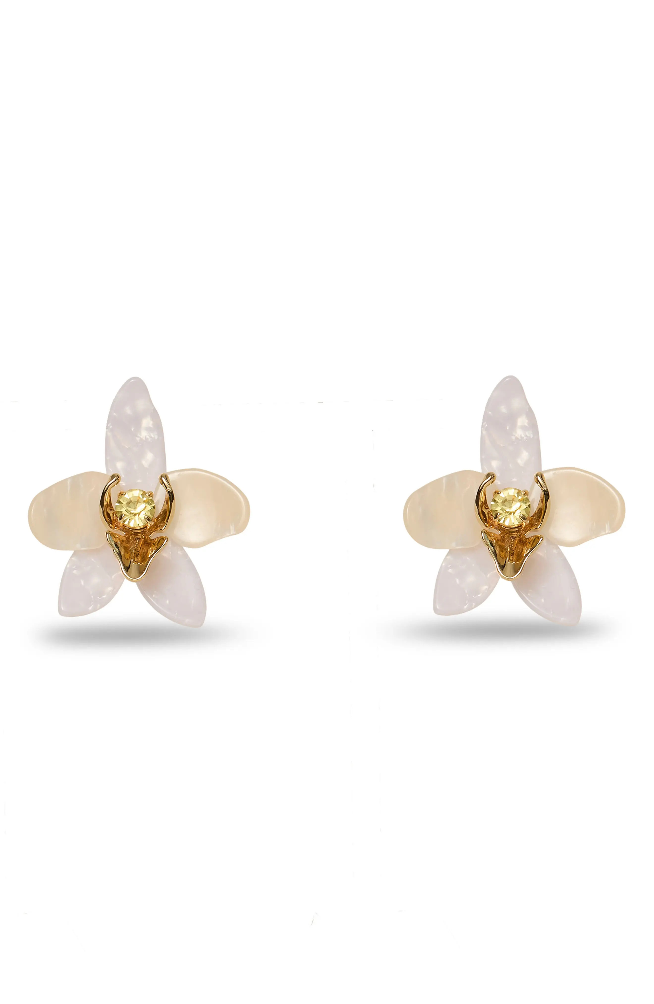 Mother of Pearl Orchid Stud Earrings (Women) | Nordstrom | Nordstrom